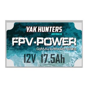 YH / FPV-POWER Lithium Kayak Battery - Yak Hunters Australia